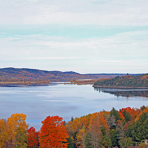 The Belleisle enlightened in autumn hues.