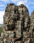 Stone faces at Bayon Temple, Angkor Thom, Cambodia