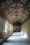 Lower cloister ambulatory, barrel vault