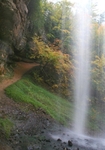 Behind the Munising Falls