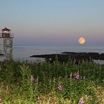 Supermoon Rise @ Quaco Head Lighthouse