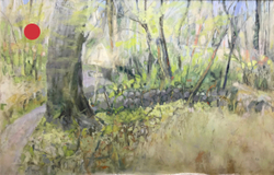 Kate Hajducka The road up the valley  SOLD