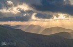 Sunlit mountains, Snowdonia