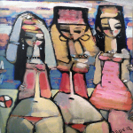 Three on the Beach 51x41