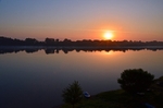 River Danube and Belene Island, Pleven Province, Bulgaria