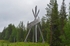 Arctic Circle near Kemijärvi, Lappi, Finland
