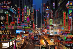 Neon Fantasy #5, Des Voeux Road, Central, Hong Kong