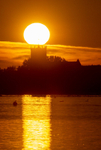 Sunset over Christchurch Priory - 1