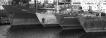 Murmansk four ship bows bw