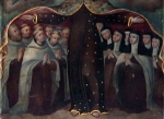 San Cristóbal, nave painting, Our Lady of Mount Carmel, detail