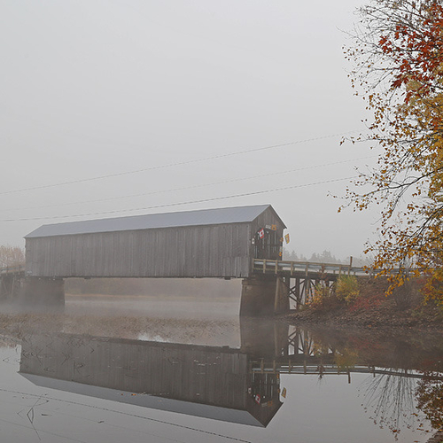 The Starkey Covered Bridge is located within Queens County near Coles Island, New Brunswick. It was built in 1912.