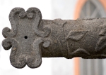 Patio cross, arm finial