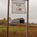 Sawmill Creek Covered Bridge Albert County New Brunswick Canada