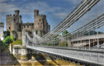 Conway suspension bridge 5 HDR