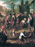 Adoración de los Reyes con el virrey Pedro de Castro y Figueroa