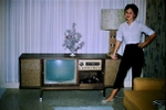 Mid century TV console