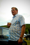 Ian having his first dram