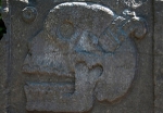 Santa María, atrial cross, prehispanic base