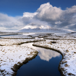 Isle of Harris Salt Flats in Winter