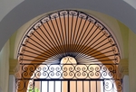 Hospital de Nuestra Señora del Refugio, chapel patio arch fretwork