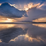 Approaching Shower 2 at Tyrella Beach