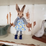 Mini hare in daisy dress. (Photo 1)
