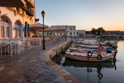 Rethymno harbour , Crete