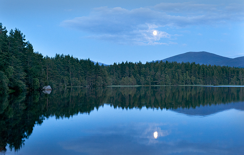 Moon Over Loch Garten