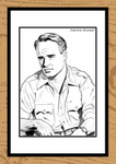 Marlon Brando Hand-Drawn Portrait by Paul Duddell 101-03-2025