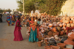 Pot sellers - Jaipur, Rajasthan