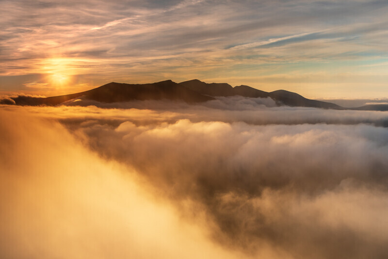 Brandon Cloud Inversion at Sunset, Dingle Peninsula