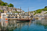 Lugger Looe sailing out to sea