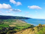 View out to sea across Porlock