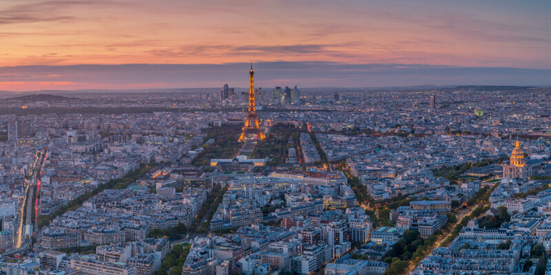 Paris Panorama at Dusk
