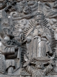 E portal, First Visitation of La Guadalupe to Juan Diego, detail