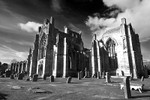 Melrose Abbey - 8776 bw