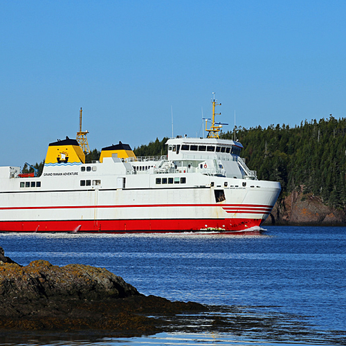 The Grand Manan Adventure is seen arriving at Blacks Harbour, New Brunswick, Canada