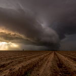 Texas Panhandle, storm clouds over Drought