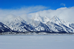 Winter Teton Range From Mormon Row