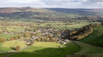 Castleton from Winnats Pass