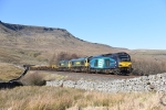 JL - 2.3.21 68005 66572 & 66516 6K05 Carlisle - Crewe, Ais Gill MP260