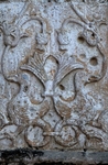 San Miguel, façade portal, left pilaster relief