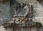 San Sebastián Analco, North side chapel, façade relief, St. Francis