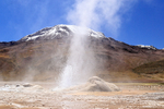 Erupting Geyser at El Tatio, Chile