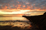 Sunrise by the Banjo Pier Looe