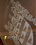 Reflect Glass Design McCoy Coat of arms door set b