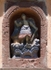 Capilla Casqueros, façade gable sculpture niche, St. Michael Archangel