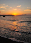 Portrait sunrise on Looe Beach