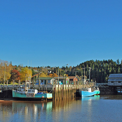 Low tide, St. Martins - New Brunswick, Canada.