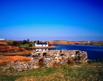 Crofters cottage, Loch Carnan, South Uist, Outer Hebrides.